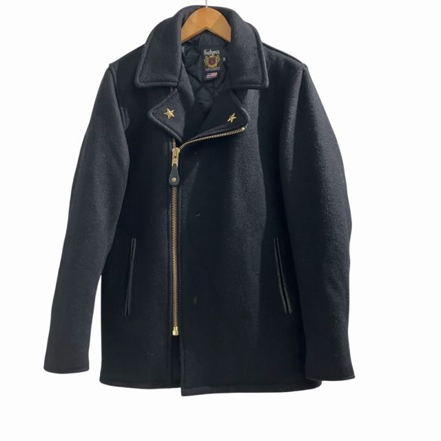schott ワンスター ピーコート ショット SCHOTT 美品 ワンスター メルトン ライダース