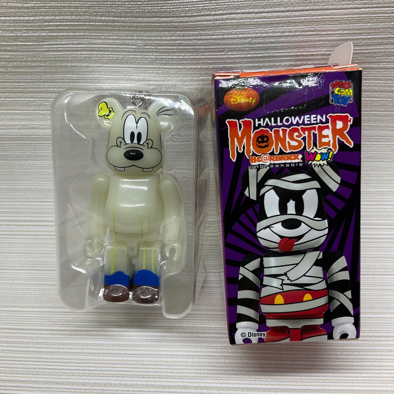 内ブリスター未開封品 MEDICOMTOY ベアブリック グーフィー 蓄光ver 