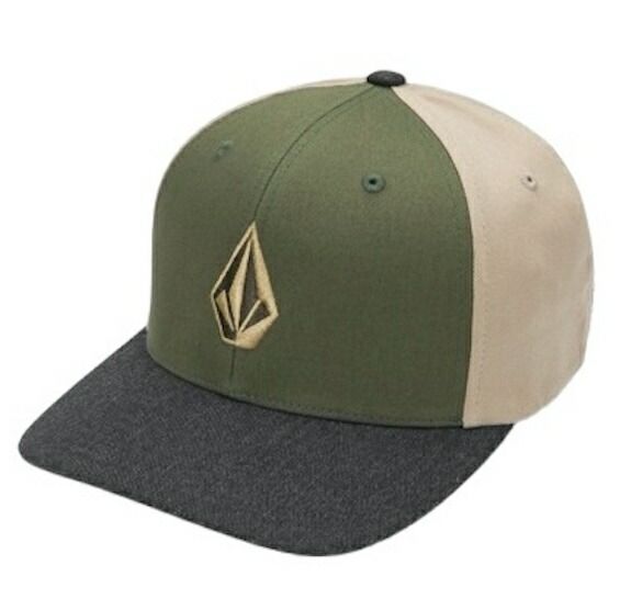 Volcom Full Stone Heather Flexfit Hat Cap Winter Moss S/M キャップ 送料無料