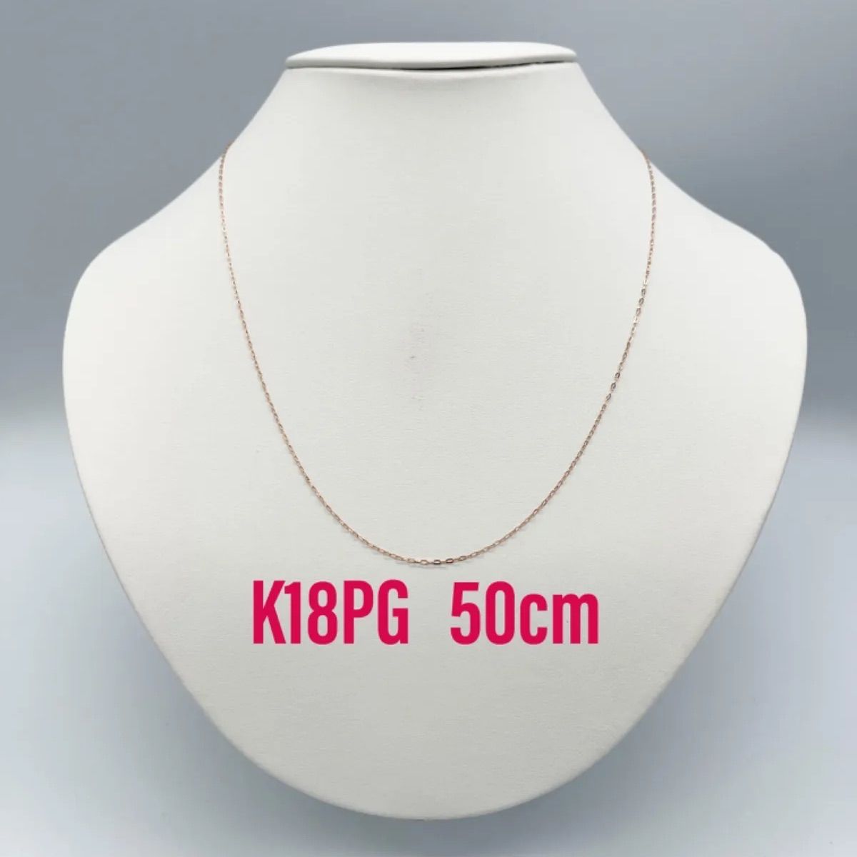 新品❗️K18YG 0.21カットケーブル スライドピン仕様 ネックレス