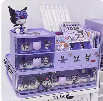引き出し コンパートメントデスク クロミちゃん シナモロールキティ