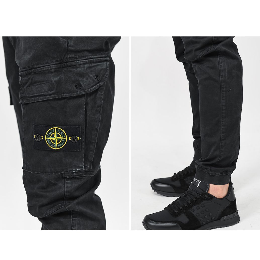 13 STONE ISLAND ストーンアイランド 7515313L1 V0129 ブラック カーゴ 