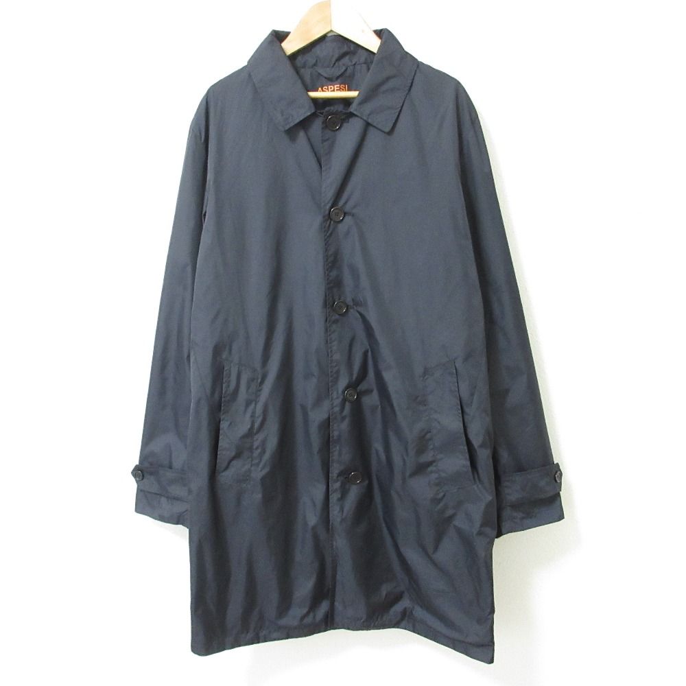 良品 ASPESI アスペジ LIMONE パッカブルナイロンコート ステンカラー