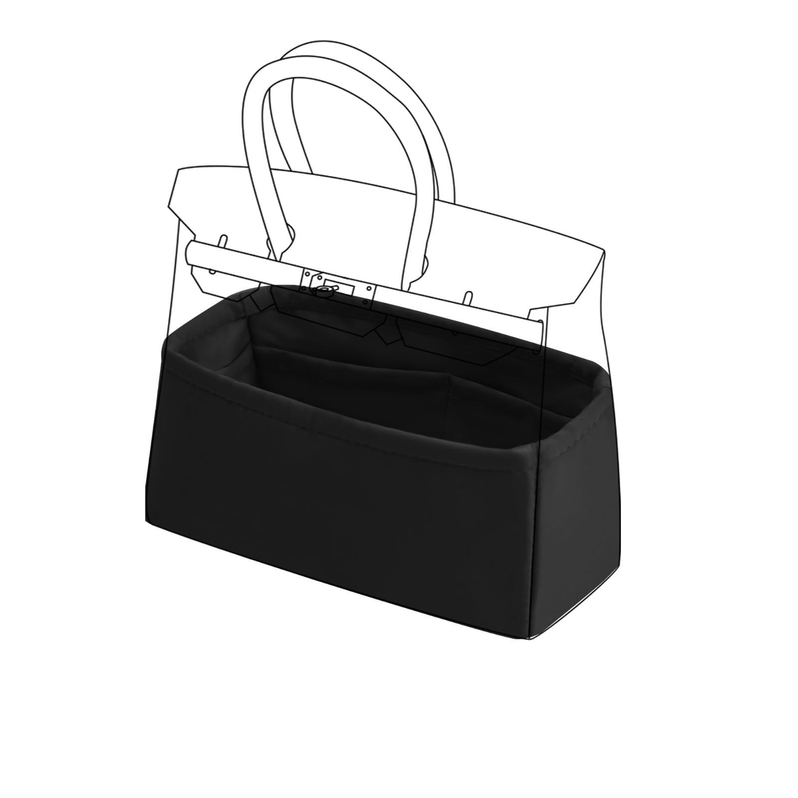 DGAZ バッグインナーバッグ インナーバッグ バッグオーガナイザー 柔らかい 高級シルク バッグインバック 収納バッグ 多機  Amazon.co.jp: DGAZ バッグインナーバッグ 柔らかい 高級シルク サテン トートバッグ用 適用LV keepall  Bags（ブラック、keepall 25 ... DGAZ ... DGAZ レディーディオール適用 バッグインバッグ インナーバッグ バッグオーガナイザー 高級シルク サテン 収納バッグ 多機能ポケ