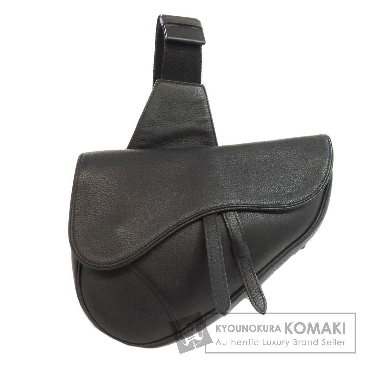 CHRISTIAN DIOR クリスチャンディオール サドル ボディバッグ カーフ レディース