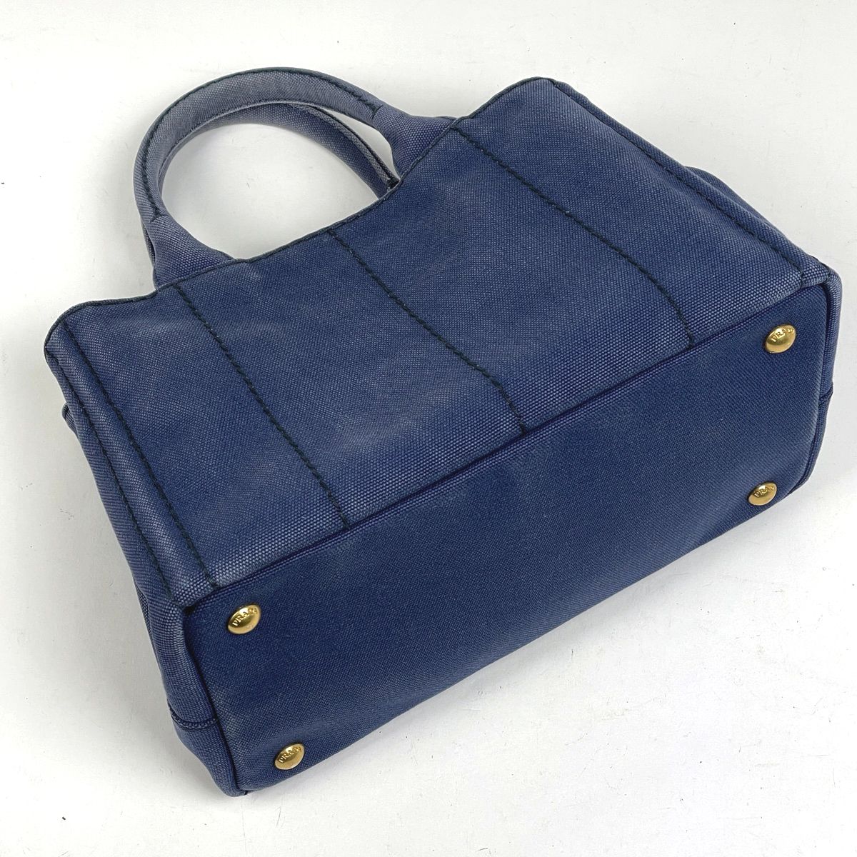 トート ショルダーバッグ カナパ PRADA 1BG439 ネイビー キャンバス プラダ(Prada) カナパ Sサイズ 1BG439 レディース キャンバス