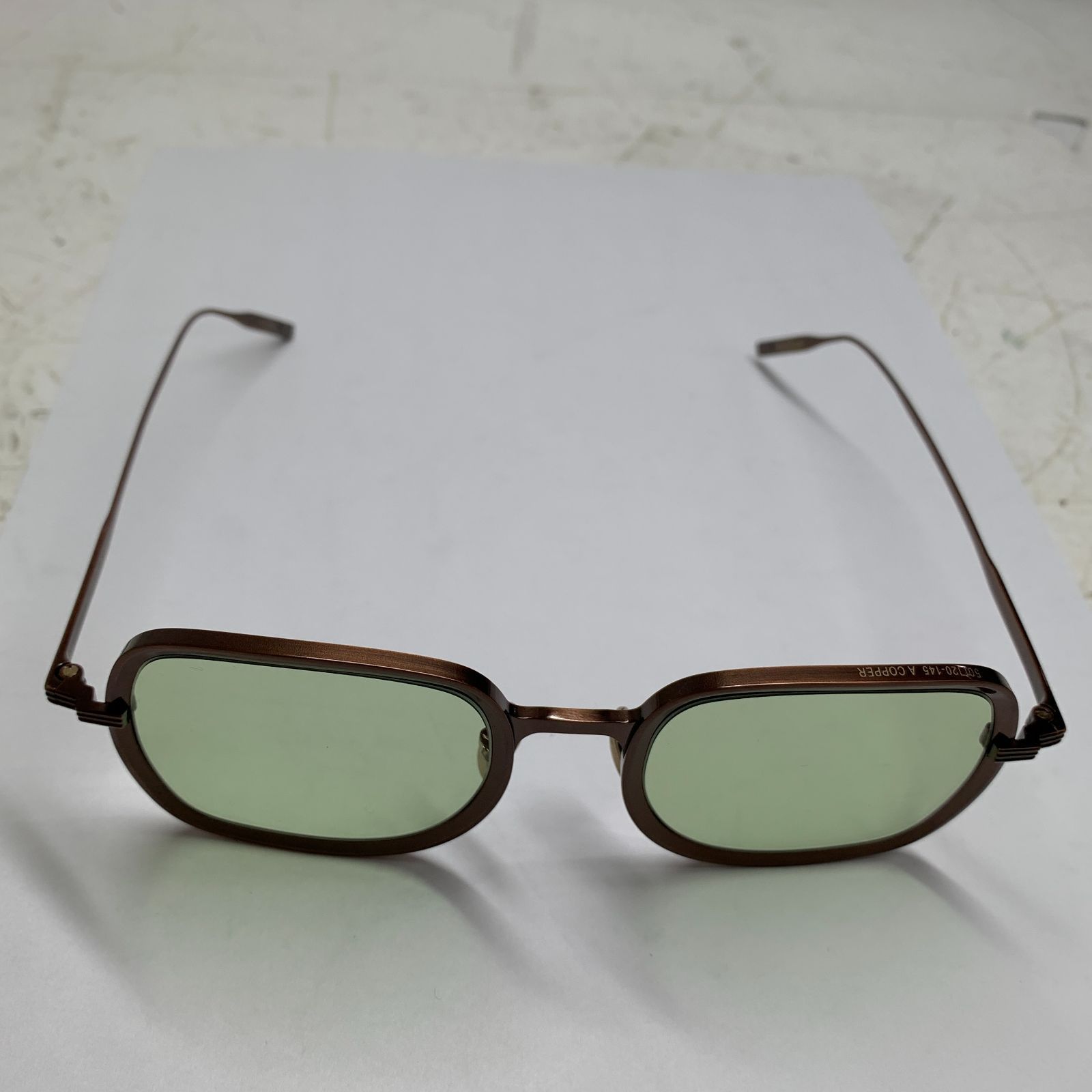 f001 B 美品 OG × OLIVER GOLDSMITH TV TWO メガネ サングラス メタル  