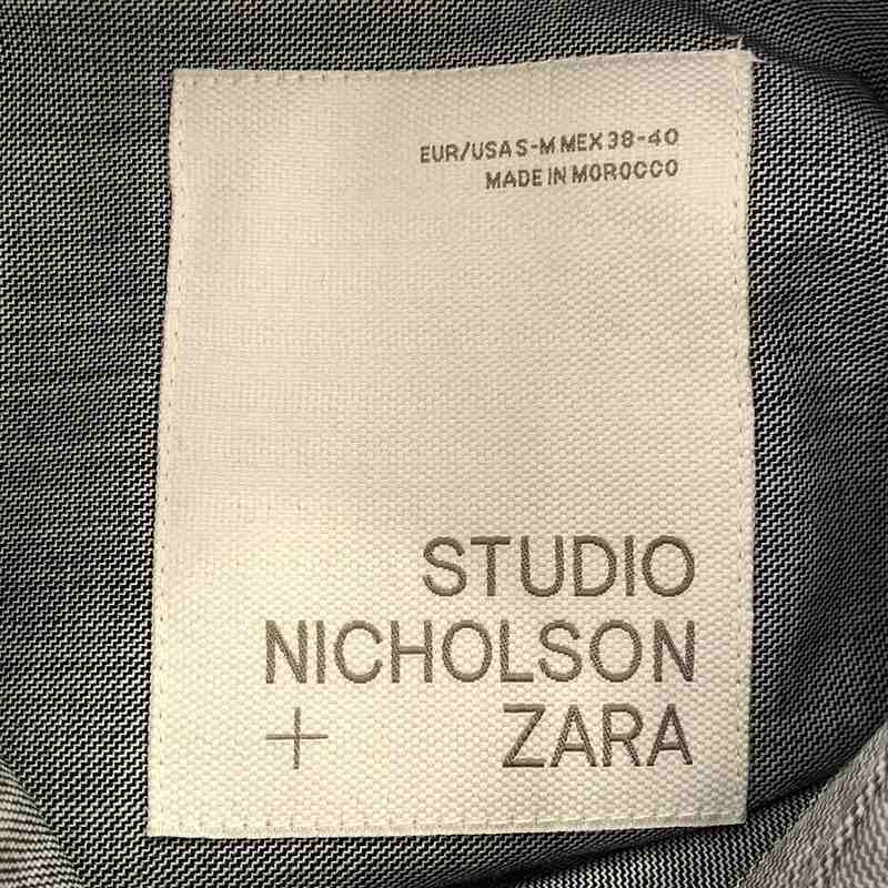 Studio Nicholson / スタジオニコルソン | × ZARA ウール ポリエステル オーバーサイズ テクスチャーシャツ | S-M |  グレー | メンズ - メルカリ