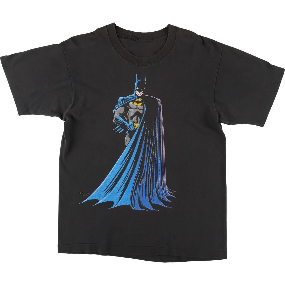 古着 80年代 BATMAN バットマン キャラクタープリントTシャツ メンズL 