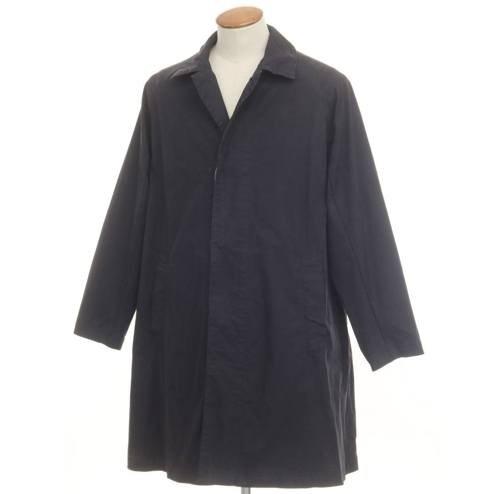 【中古】レミレリーフ REMI RELIEF コットンポリエステル ステンカラーコート ダークネイビー【サイズM】【メンズ】