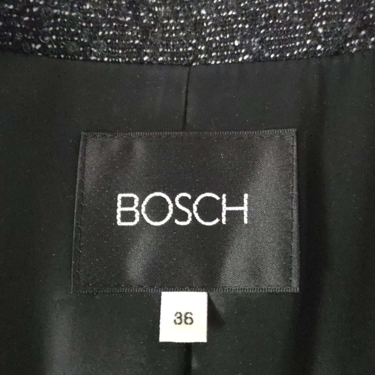 BOSCH(ボッシュ) スカートスーツ レディース - 黒×白 - メルカリ