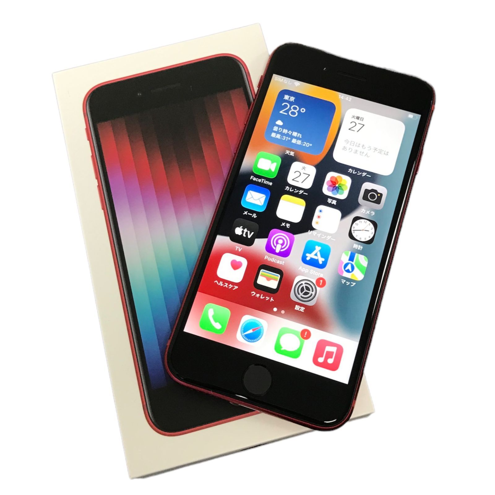 θ【新品/SIMフリー】iPhone SE（第3世代）64GB RED - 買取ELITE