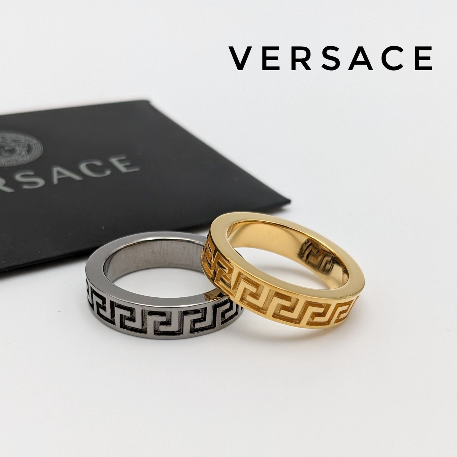 VERSACE グリークリング グレカリング ヴェルサーチ メンズ