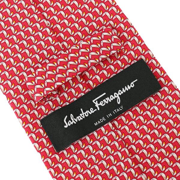 新品 フェラガモ FERRAGAMO ネクタイ GIORDAN ロッソ/ローザ - メルカリ