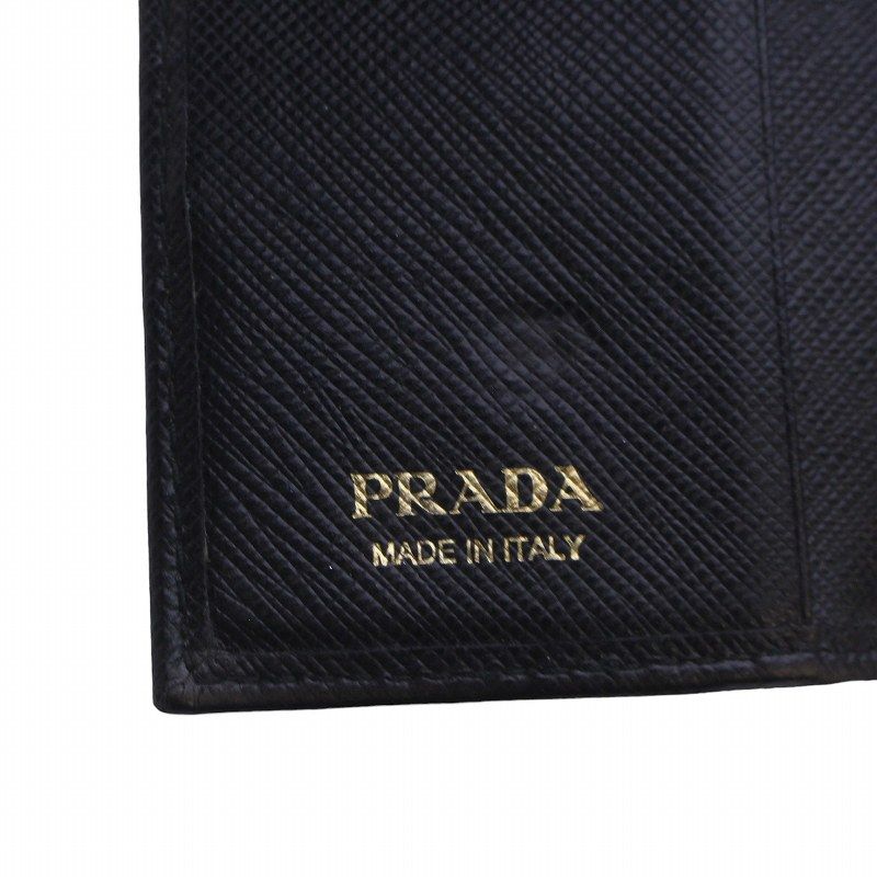 同梱不可】 ☆専用です☆PRADA キーケース 4連 レザー 金ロゴ ブラック 