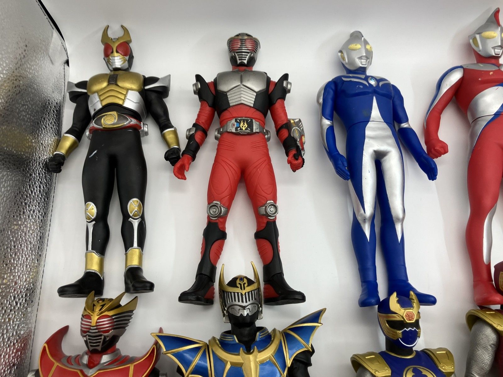 ソフビ、 レンジャー・仮<!-利用不可文字-!>ライダー フィギュアセット 