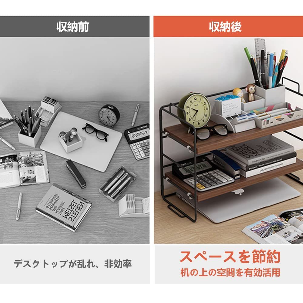 数量限定】オフィス 組み合わせ自由 高さ調節可能 バスルーム 机上台 収納棚 キッチン家 整理整頓 学校 1段/2段 卓上収納 (ホワイト 机上ラック  デスク上収納ラック 1段) デスク上置き棚 - メルカリ, image size:1000x1000