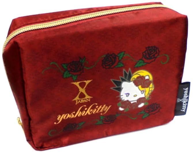 X JAPAN YOSHIKI yoshikitty（ヨシキティ）サテンポーチ ポーチ（レッド） 