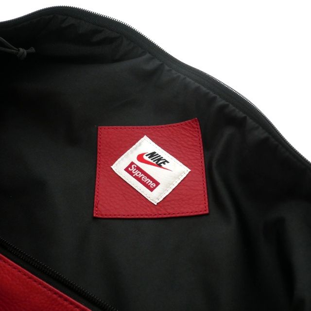 シュプリーム SUPREME × NIKE 19AW Leather Duffle Bag レザー