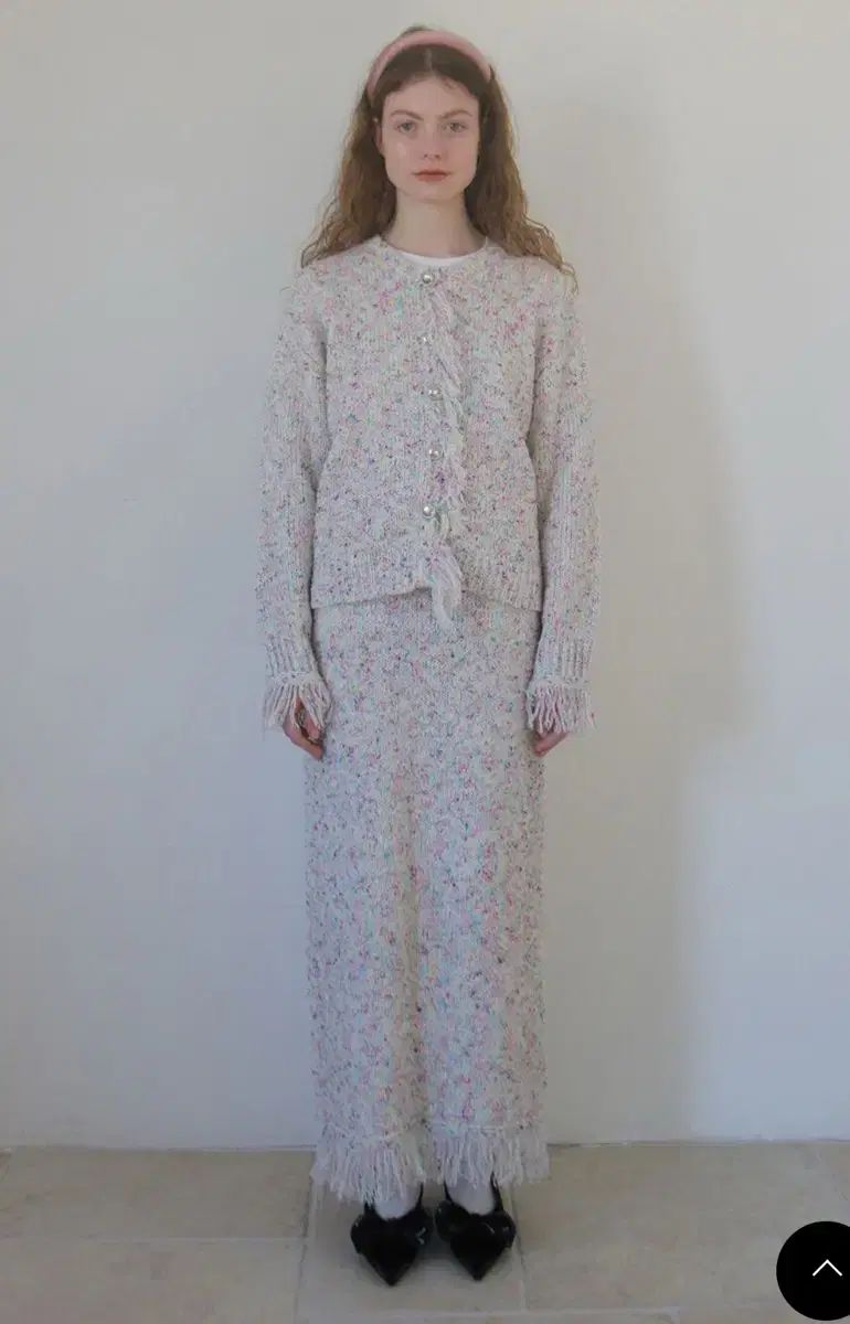 SINOON シヌーン ムース カーディガン スカート セット