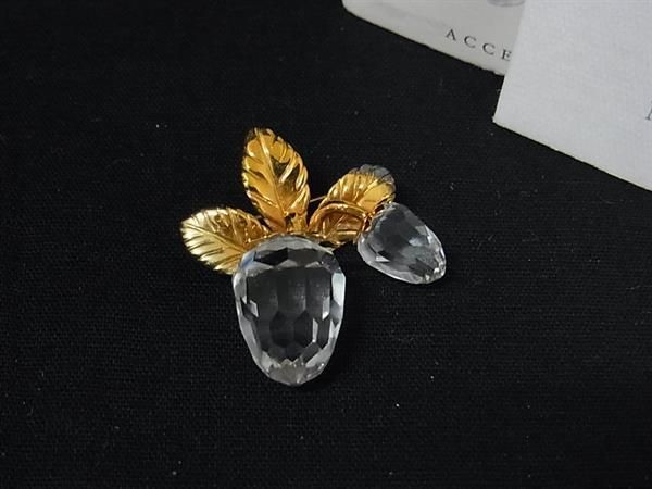 SWAROVSKI スワロフスキー クリスタル ストロベリー ピンバッジ