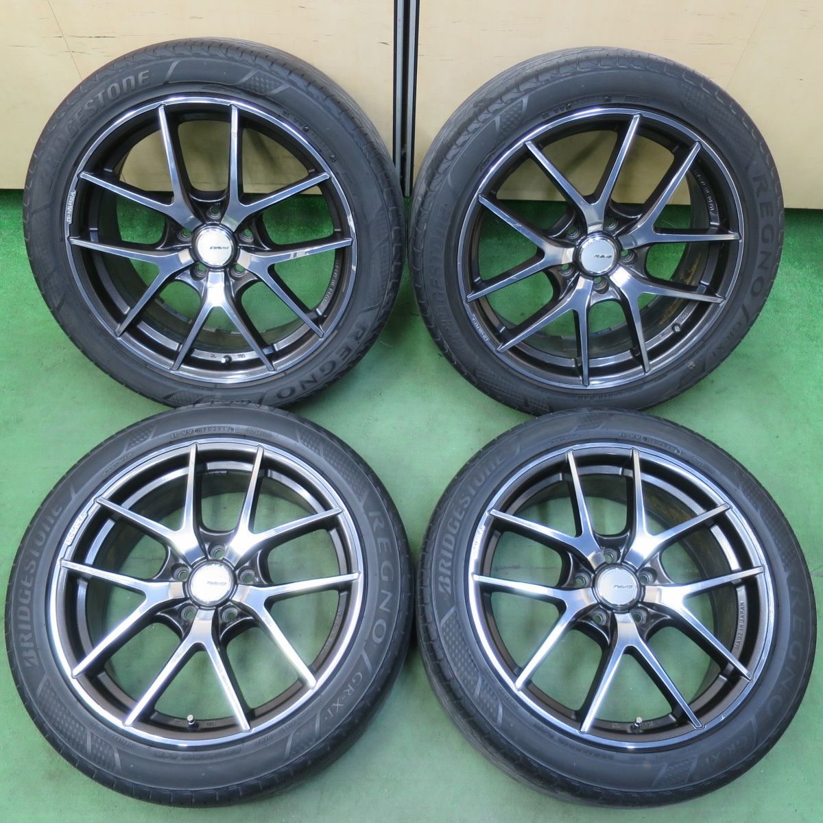 4本価格 RAYS HOMURA A5S 235|45R18 ブリヂストン レグノ GR-XI レイズ ホムラ 18インチ PCD114.3|5H 5050814イノ