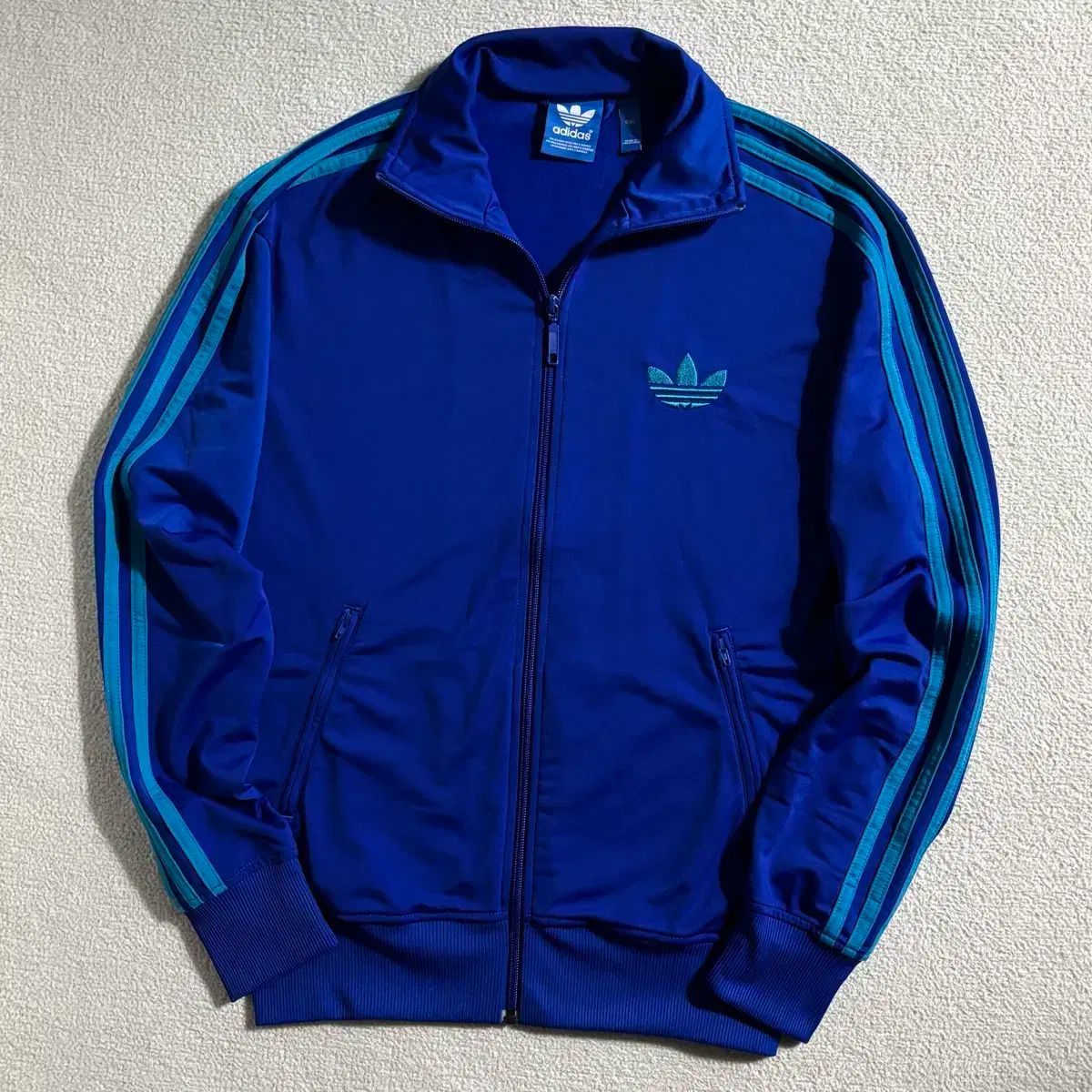 アディダス 旧ファイヤーバード ブルー ジャージ