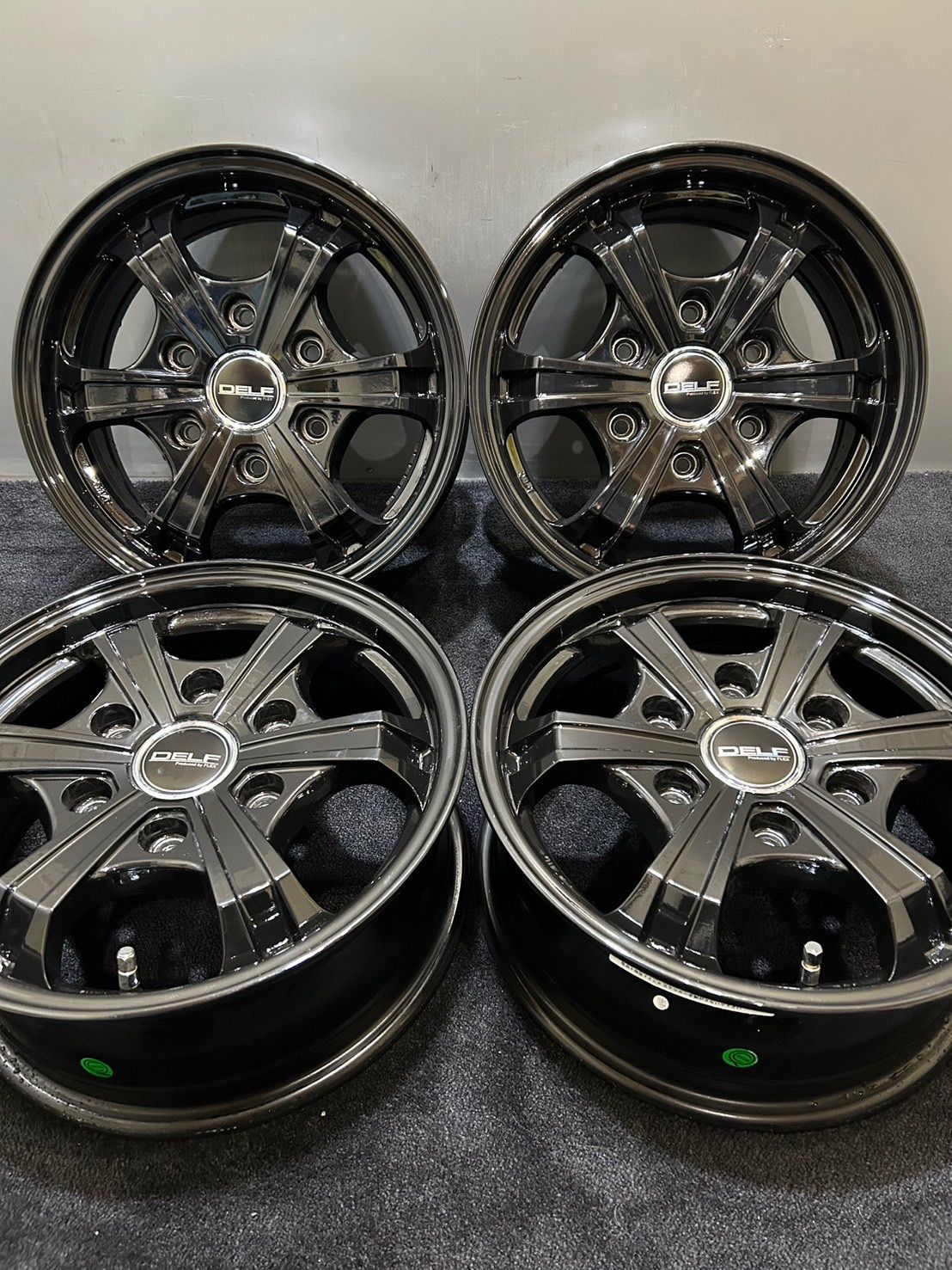 ☆FLEX DELF 15インチ 6J ＋33 139.7 6H アルミホイール 4本