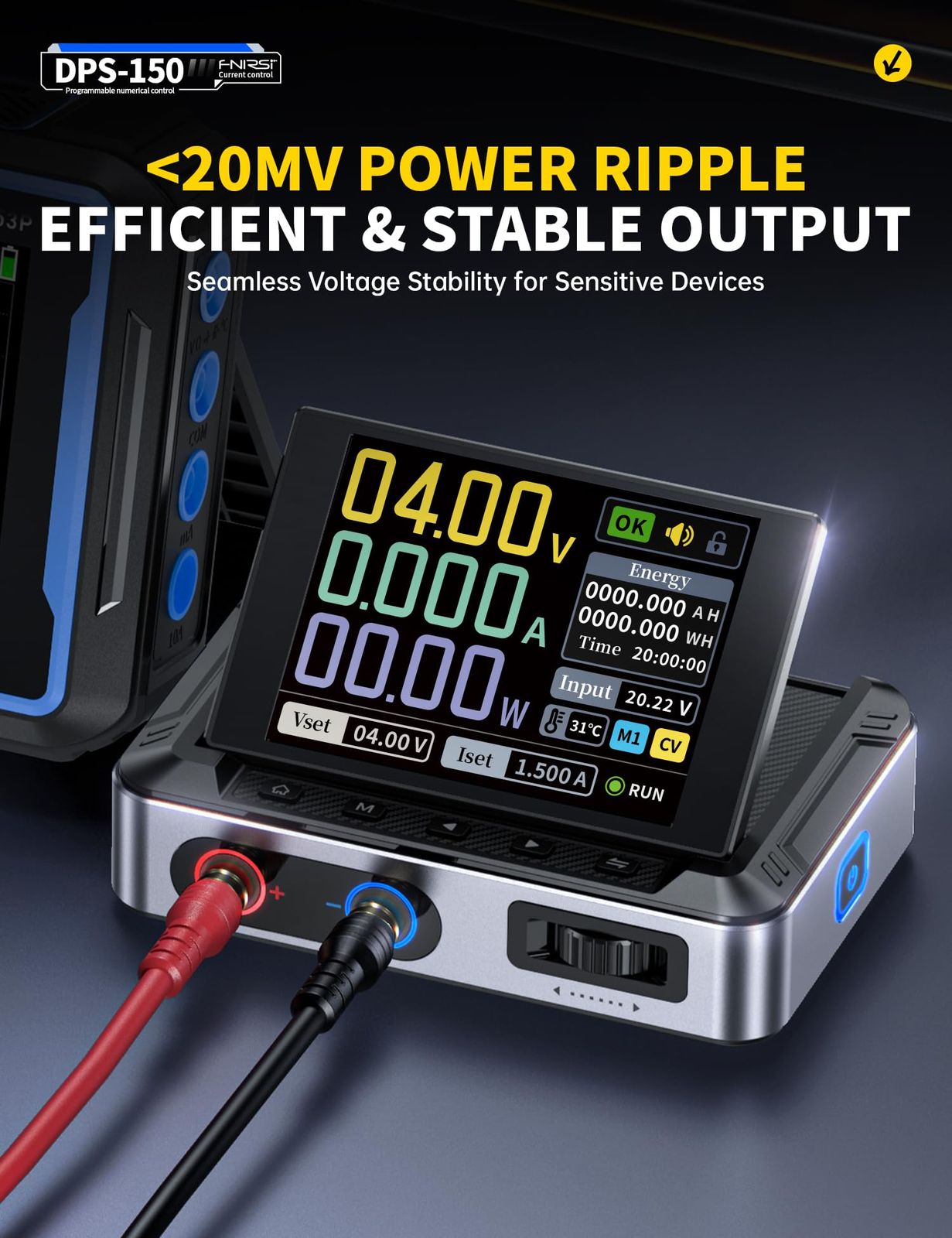 新品 FNIRSI DPS-150 DC電源可変、30V 5A 調節可能なDC CNC電源 4