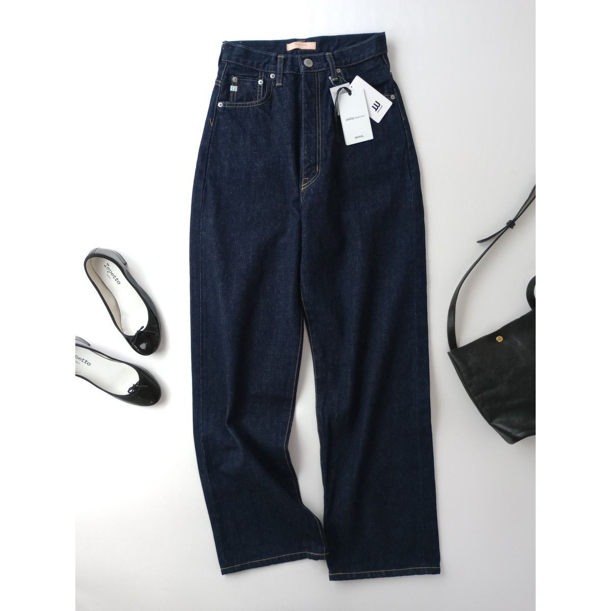 24SS 定価17600円 JOINT WORKS ジョイントワークス SOMETHING サムシング SO SUPER HIGH RISE WIDE ONE WA デニムパンツ 111T＋3779 25A
