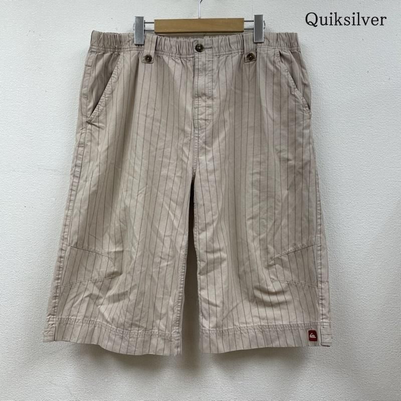 Quiksilver クイックシルバー パンツ ショートパンツ ストライプ ハーフパンツ ショーツ ワイド バギー