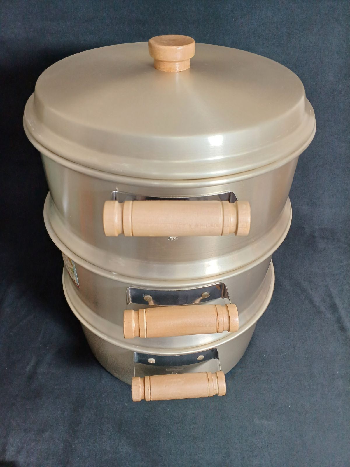 アウトレット品 しゅう酸 鍋セイロ二段 28cm もち米3.6升|茶碗蒸し14個