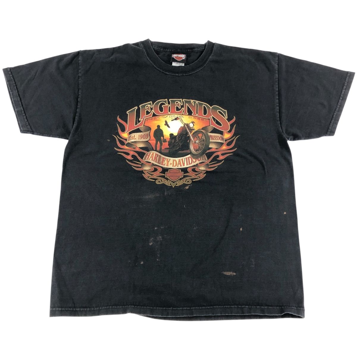 古着 00年代 ハーレーダビッドソン Harley-Davidson モーターサイクル バイクTシャツ メンズL相当|eaa551618