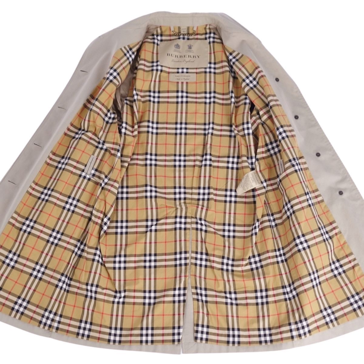 美品 バーバリー BURBERRY 英国製 ステンカラーコート バルマカーン