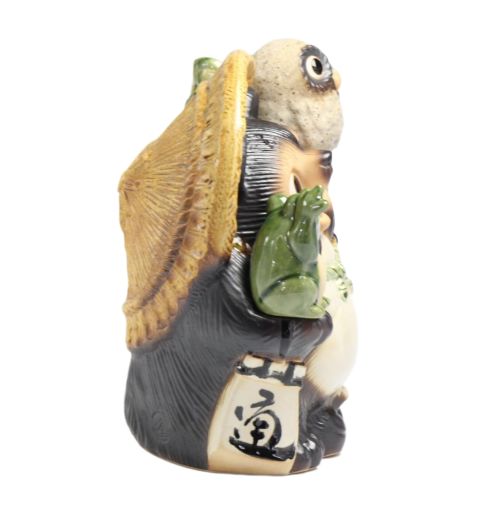 信楽焼 陶器 置物 狸 】 満願成就狸 8.5号 新品 （信楽焼・陶器
