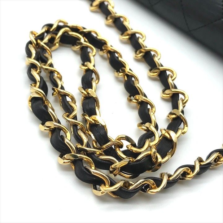 良品 CHANEL シャネル ココマーク ミニ マトラッセ ラムスキン