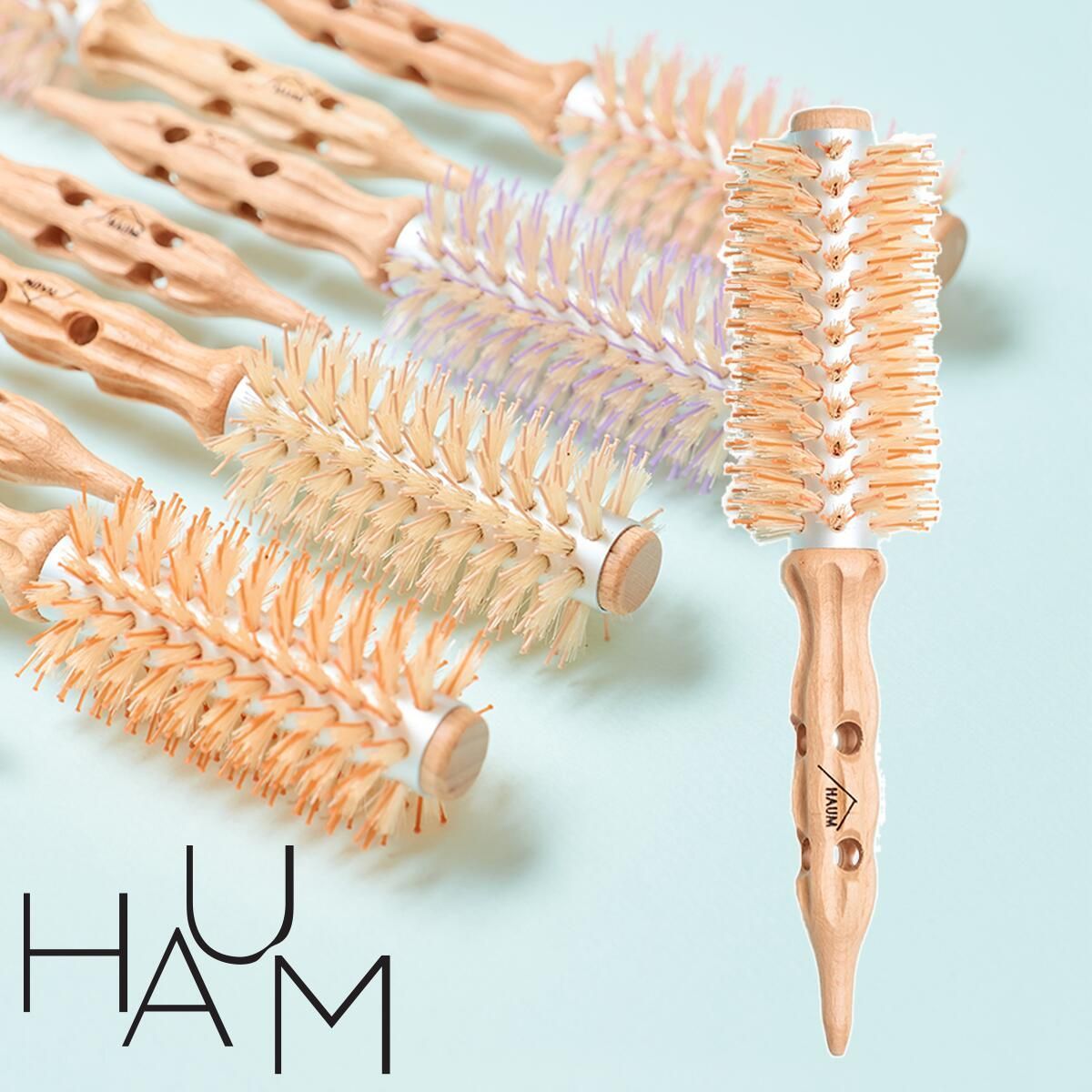 【送料無料】ハウム 前髪ロールブラシ HAUM Bang Brush オレンジ ヘアセット ヘアスタイル 韓国 韓国コスメ 前髪 