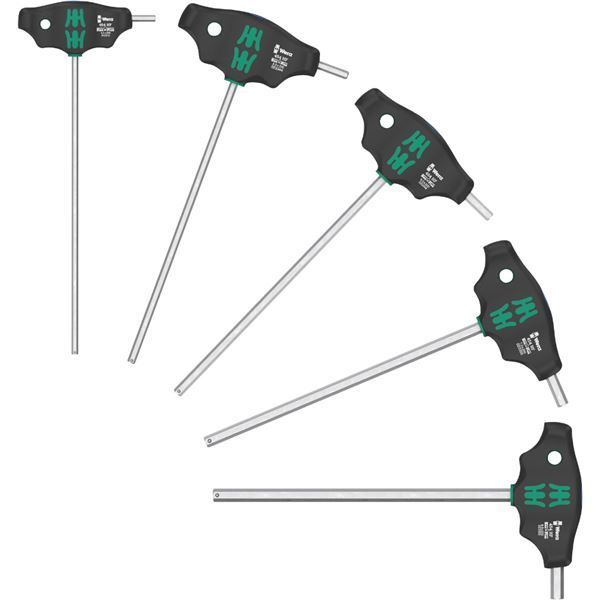 WERA ヴェラ 5本組 T型ハンドル HEX-Plus 六角ドライバーセット 136070 工具 ツール DIY 作業工具 道具