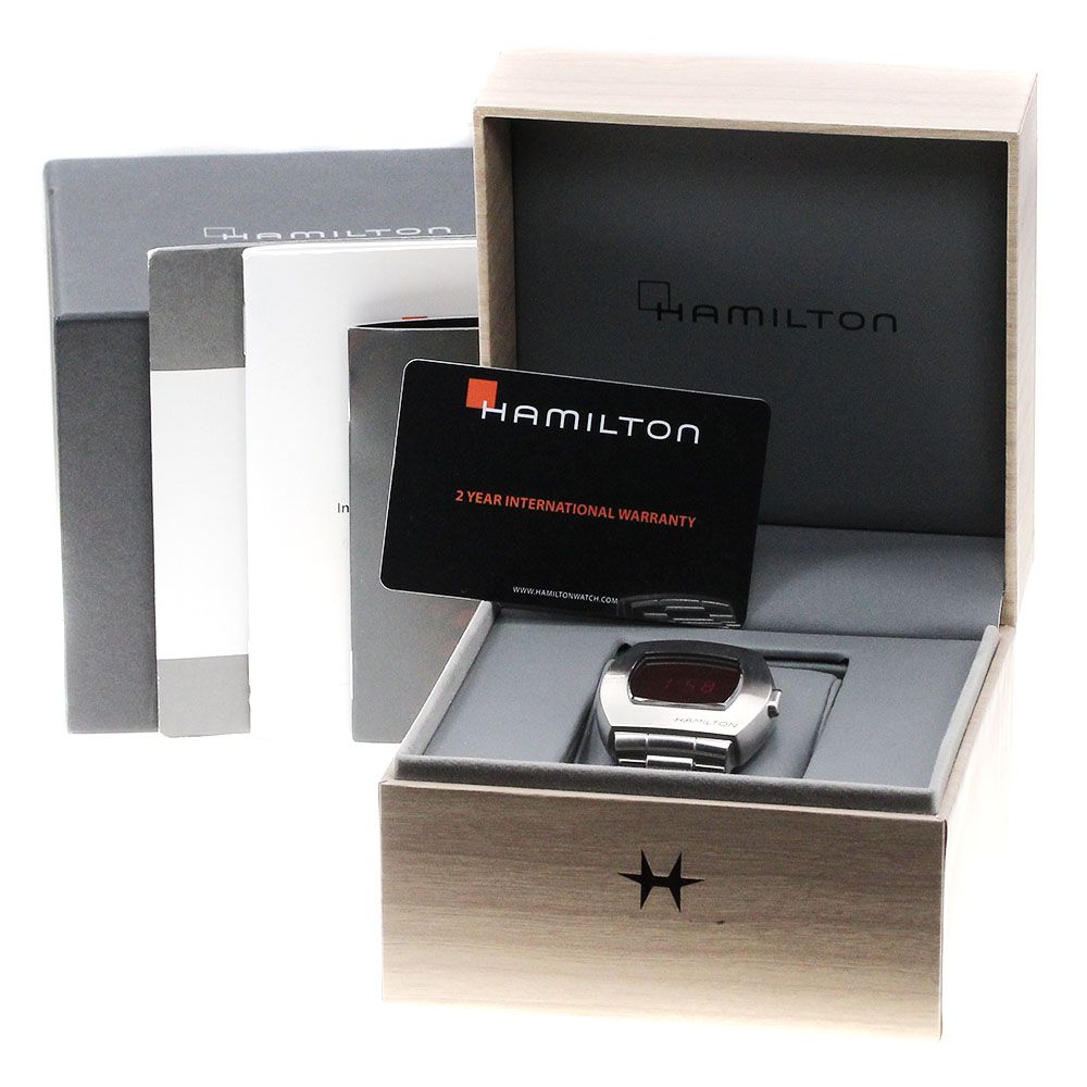 ハミルトン HAMILTON H524140 PSR パルサー クォーツ メンズ美品箱  