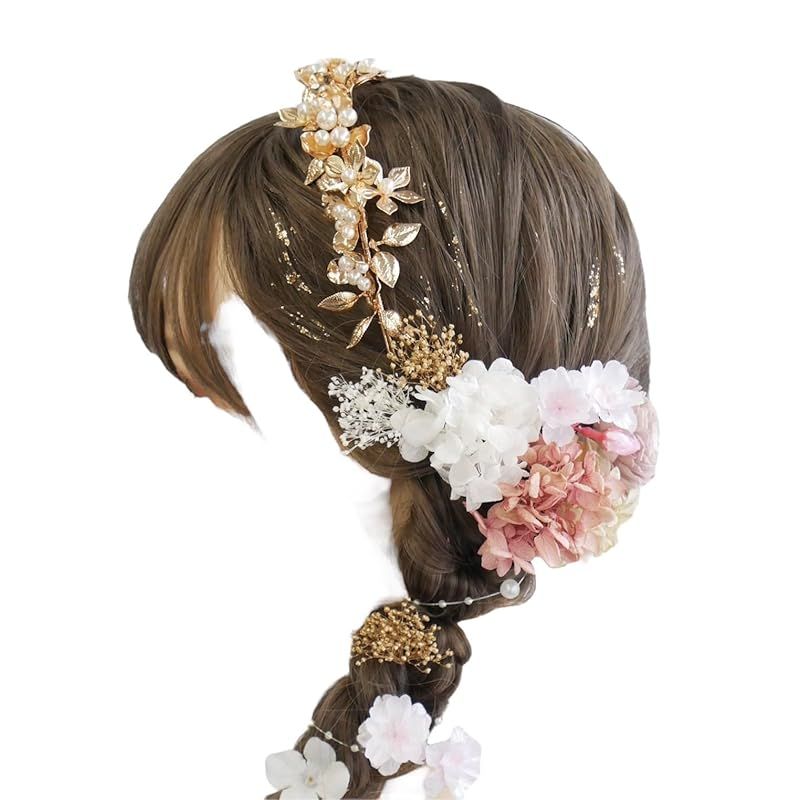 ヘアゴム ベビーヘアクリップ ダブルひまわり1〜2 花 ヘアゴム