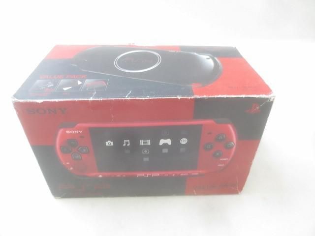 ゲーム PSP 本体 PSP3000 レッド|ブラック 動作品 き