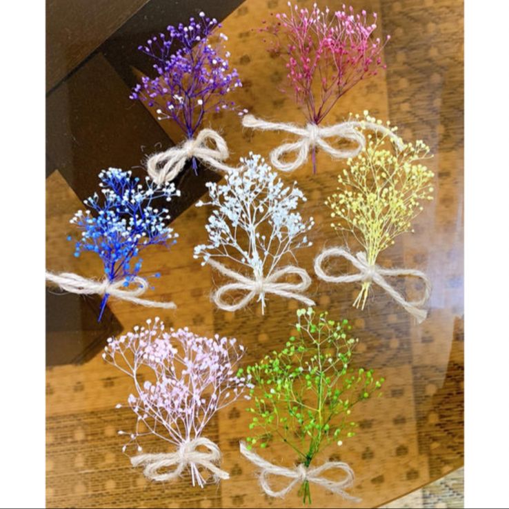 結婚式 席札 ウェディング ウッドクリップ ミニブーケ ハンドメイド 花 