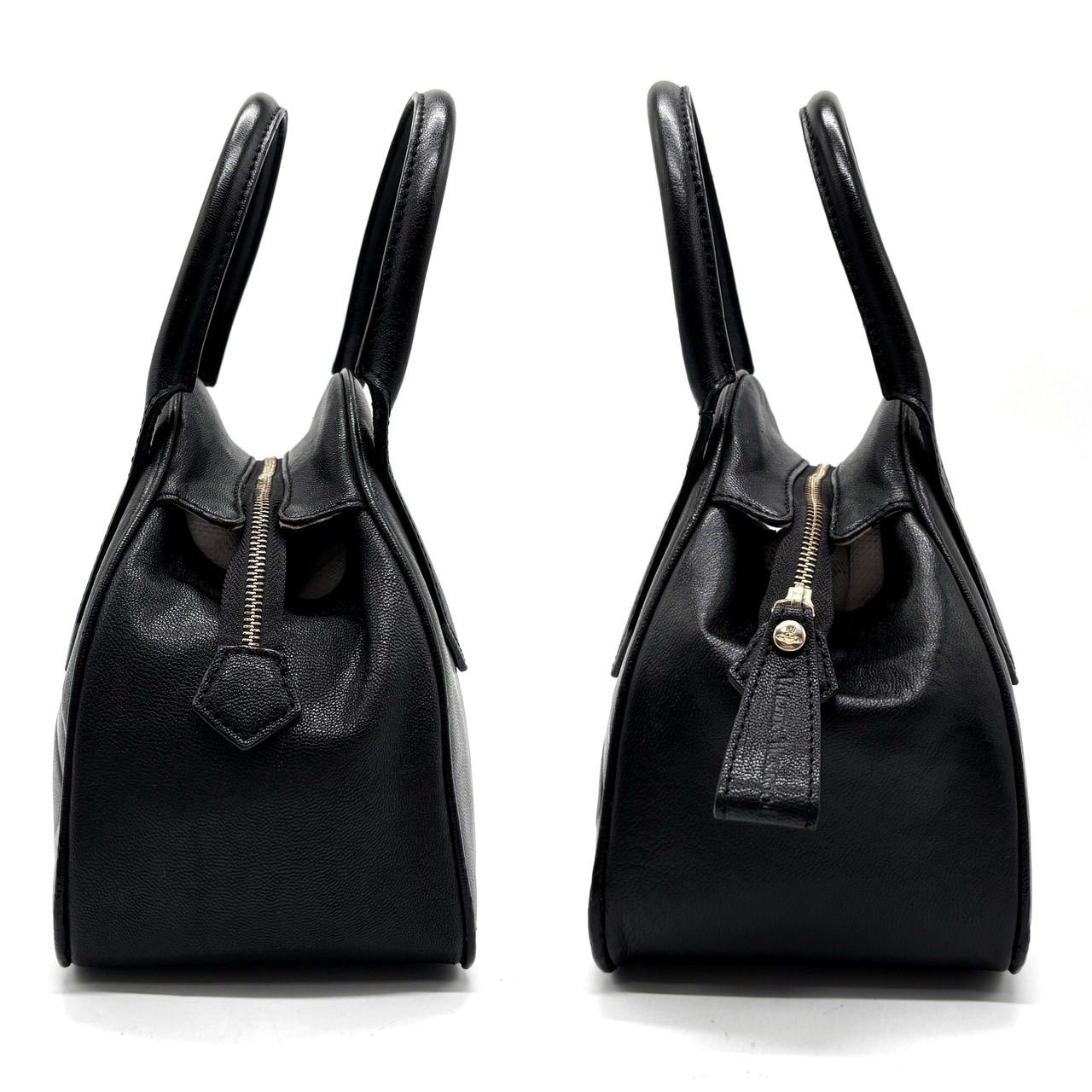 【美品】ヴィヴィアンウエストウッド ヤスミン トートバッグ レザー オーブ 黒 Vivienne Westwood ヴィヴィアンウエストウッド トートバッグ