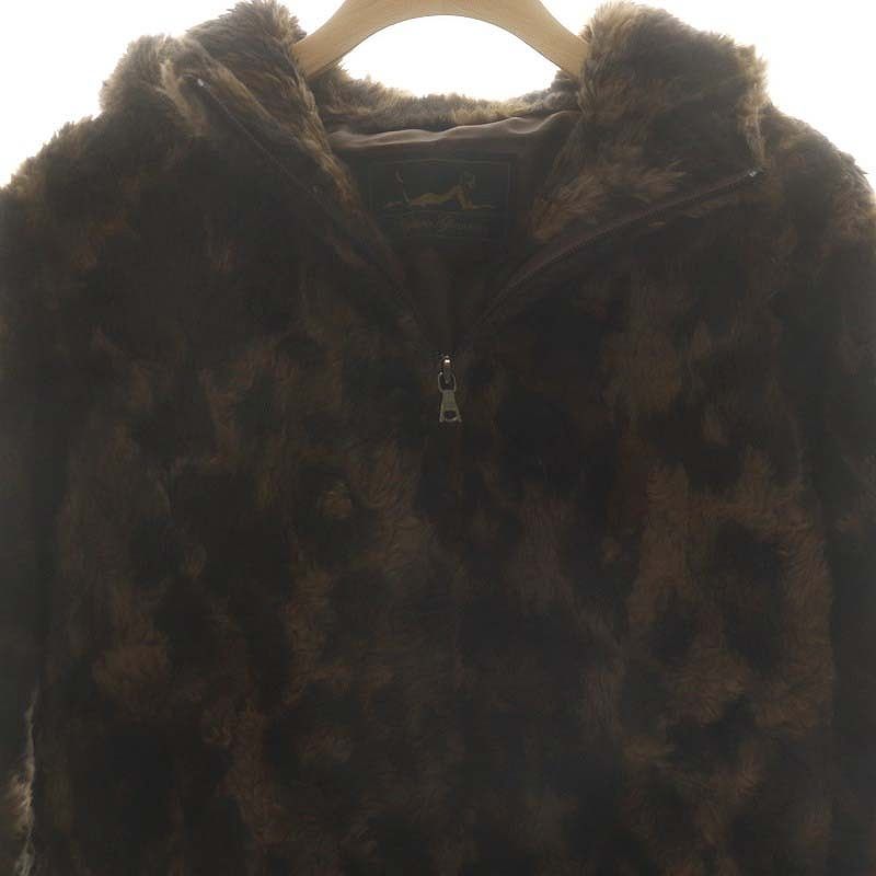 HYSTERIC GLAMOUR ヒョウ柄 ファーブルゾン ヒステリックグラマー HYSTERIC GLAMOUR フェイクファー ヒョウ柄