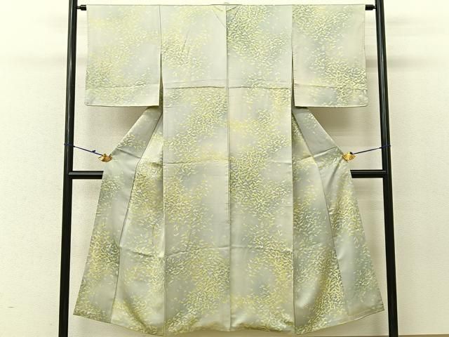 平和屋着物■上質な小紋　単衣　雲重ね文　正絹　逸品　未使用　AAAL0663Ack