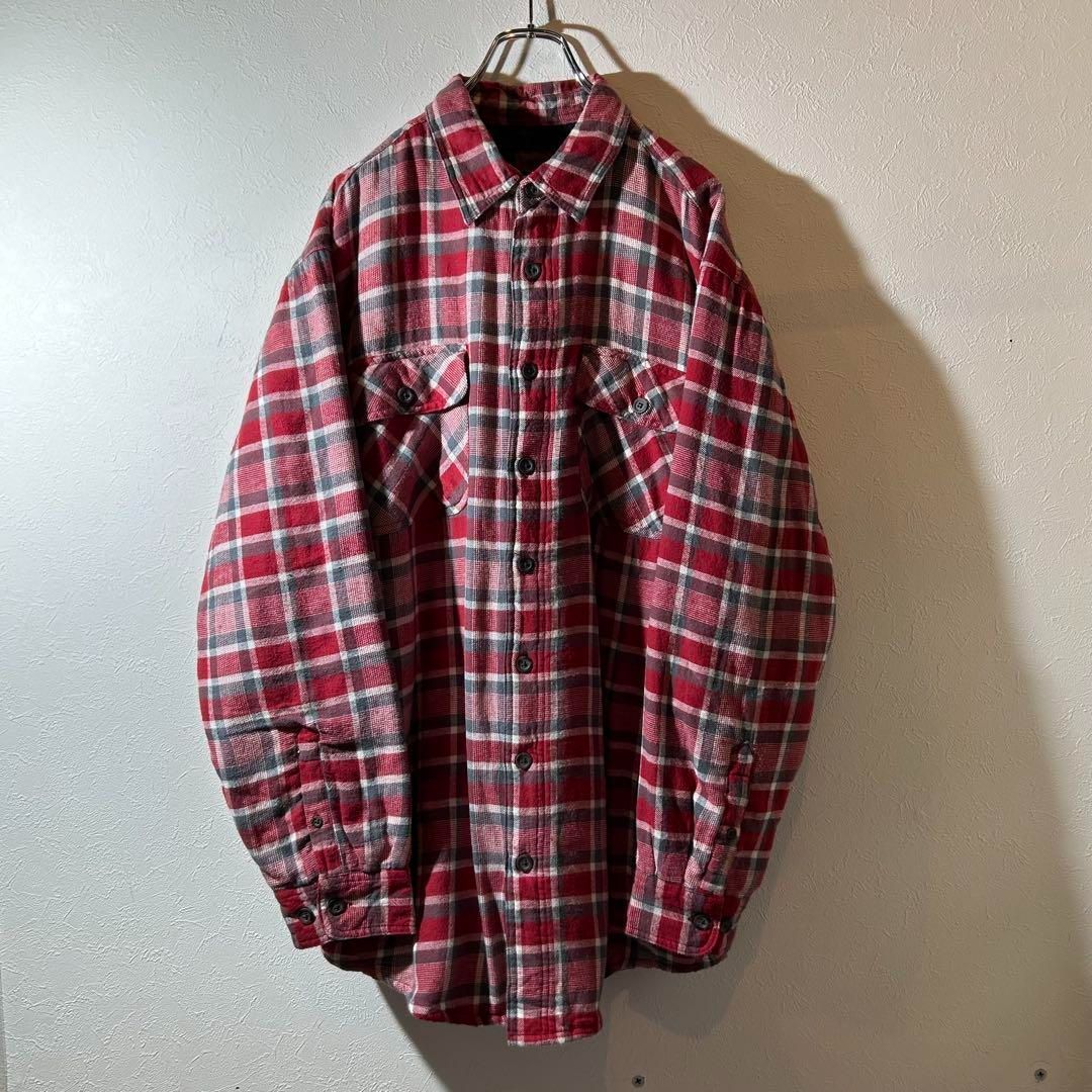 Faded Glory 90s 中綿フランネルチェックシャツ XL相当