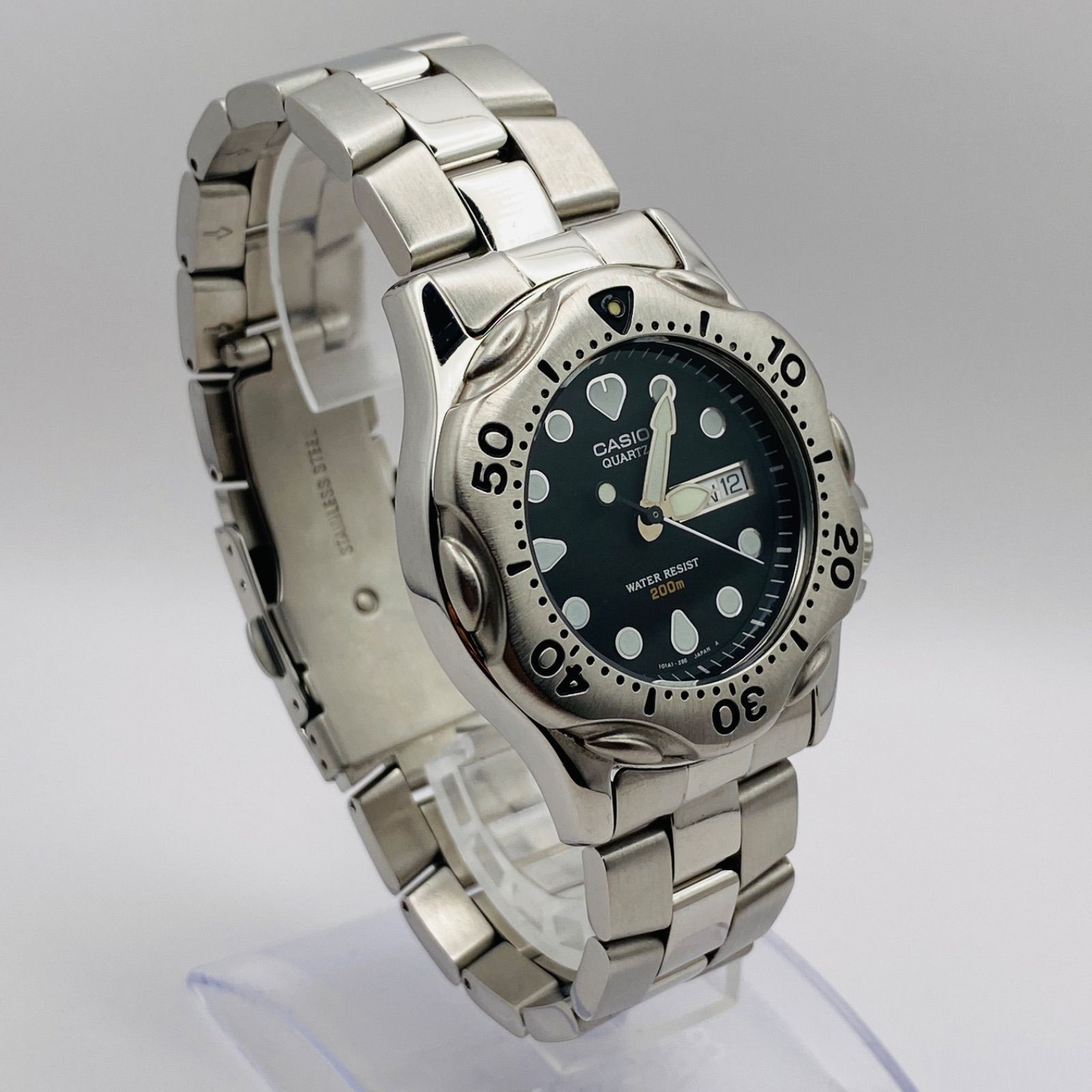 T070）希少 良品 稼動品 CASIO カシオ Air Divers 200m ダイバー MDP