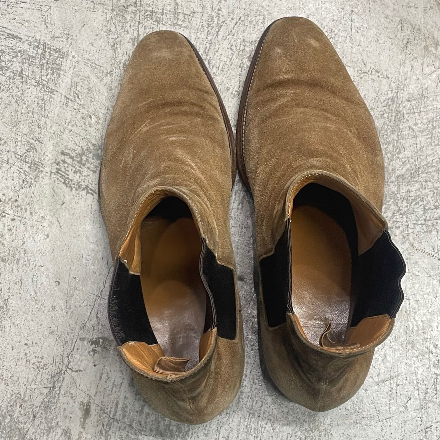 Saint Laurent スエードサイドゴアブーツ SAINT LAURENT PARIS/サンローラン スエード レザー サイドゴア