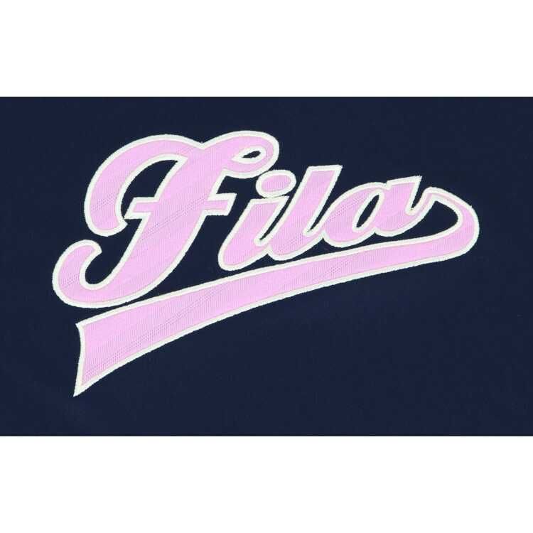 アップリケTシャツ(レディース) L フィラネイビー #VL2866-20 FILA 新品 未使用