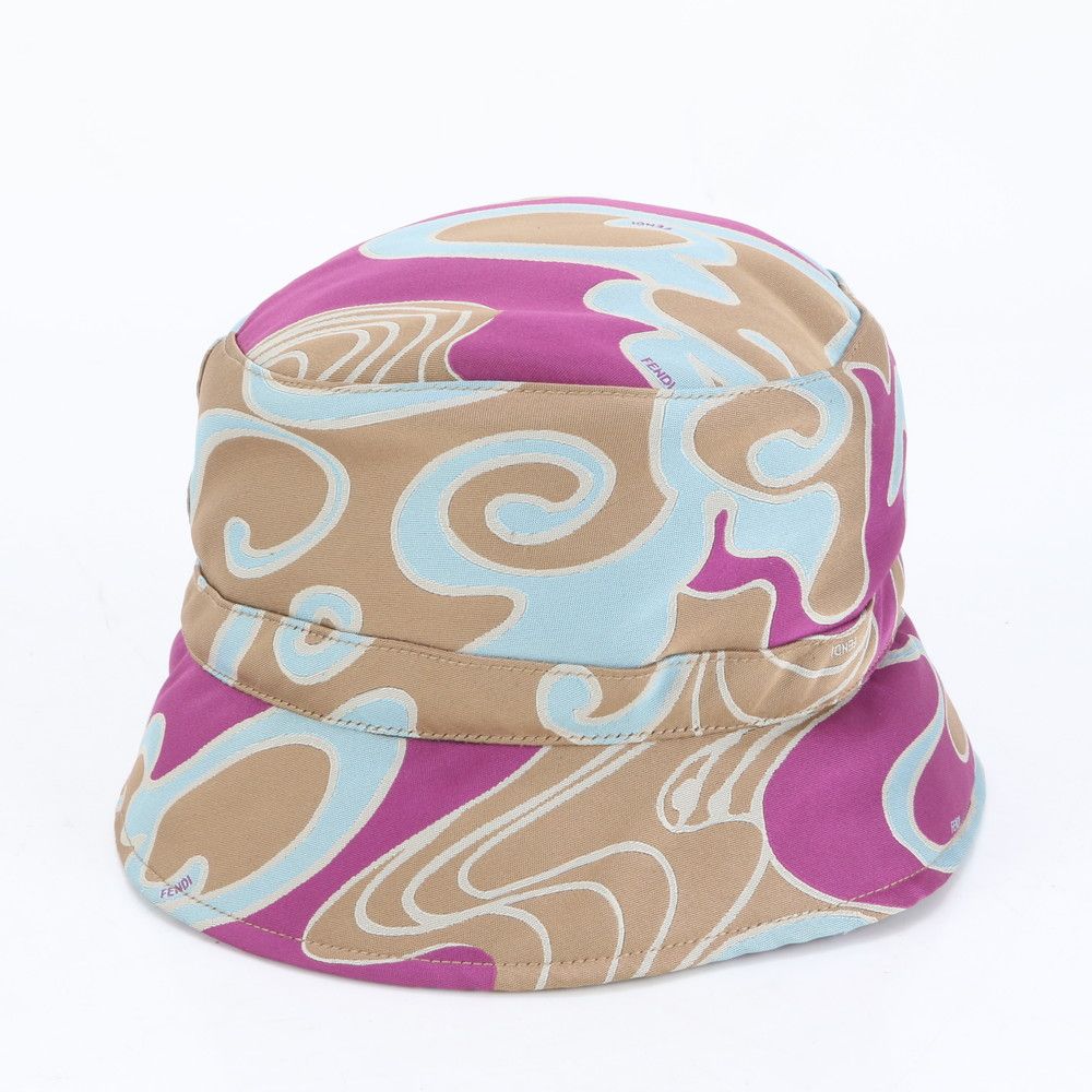 フェンディ マーブル バケット ハット ファッション 帽子 レディース EEE CQ7-2